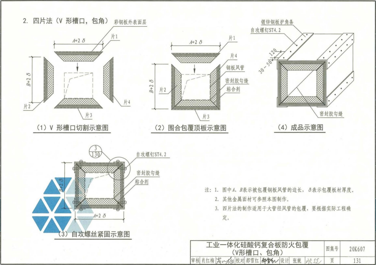 工業(yè)一體化硅酸鈣復(fù)合風(fēng)管制作工藝標準